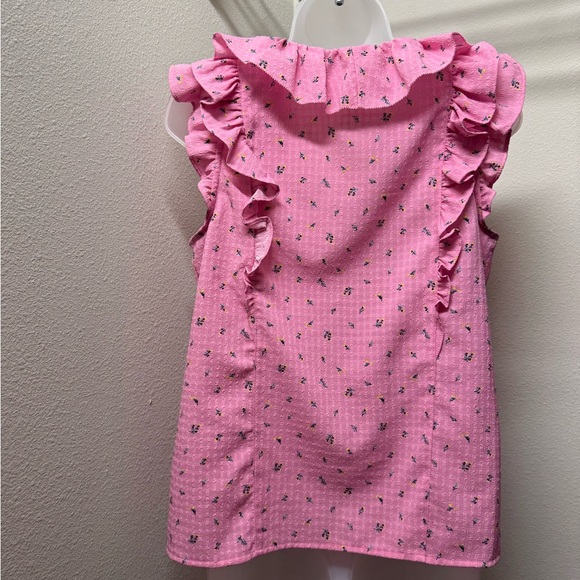 LOFT Pink Ruffled Blouse - Picture 4 of 5